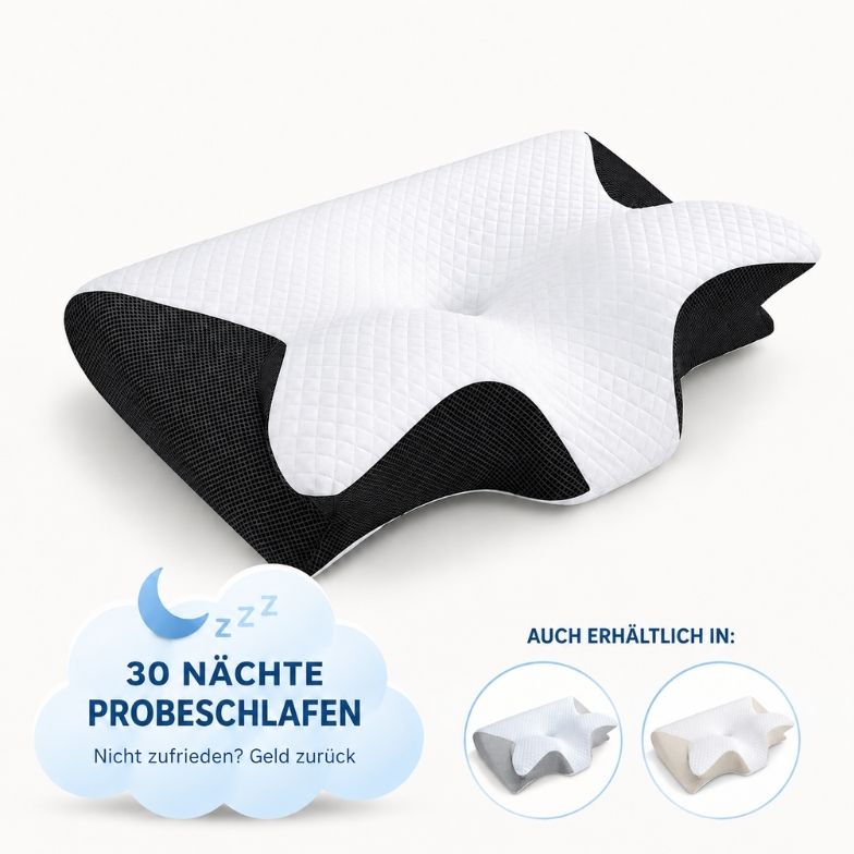 NACKENWOHL™ Nackenkissen — weniger Nackendruck ab Nacht 1